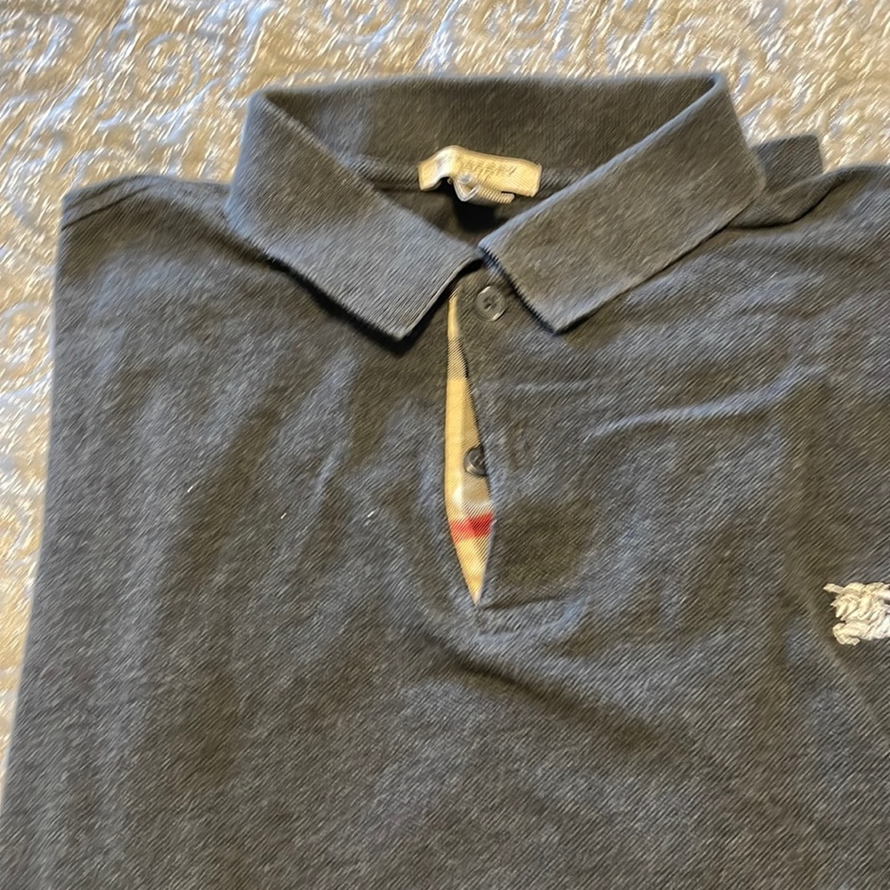 Burberry grey polo